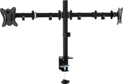 Fotoja e Mbajtëse tavoline Omega për 2 monitorë, 100x100mm, 8kg, e zezë