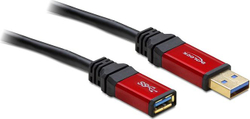 Fotoja e Kabllo USB DeLock, 5 m, e zezë/kuqe