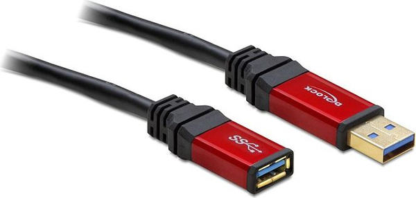 Fotoja e Kabllo USB DeLock, 5 m, e zezë/kuqe