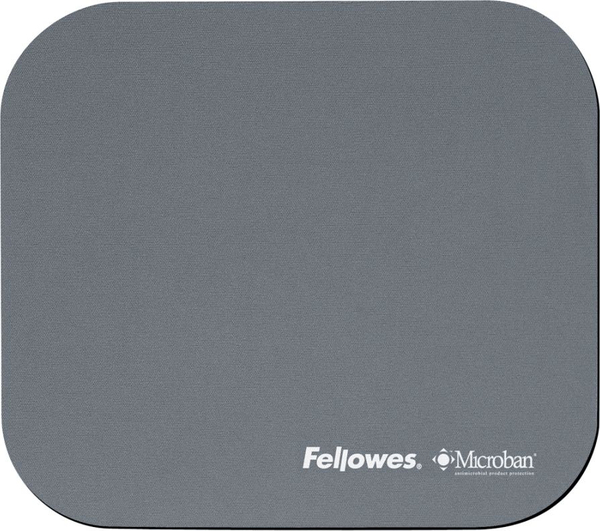 Fotoja e Mauspad Fellowes Microban 5934005, 23.4 x 20 cm, i hirtë