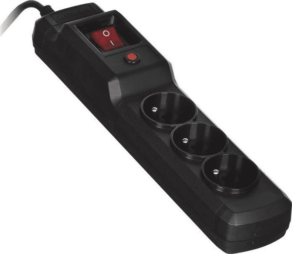 Fotoja e Prizë energjetik Activejet Combo me 3 priza, 3 m, e zezë