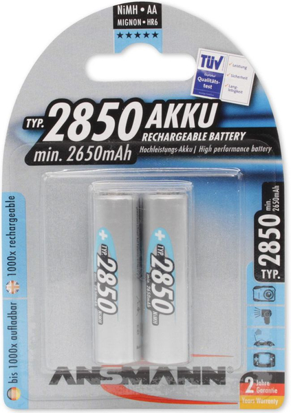 Fotoja e Bateri Ansmann AA / R6 2850mAh, 2 copë