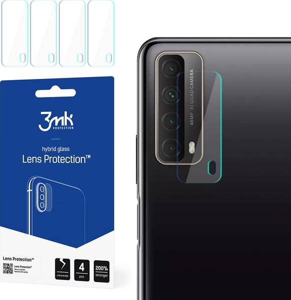 Fotoja e Xham mbrojtës 3MK për kamerë të Huawei P Smart 2021, 4 copë