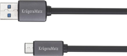 Fotoja e Kabllo Kruger&Matz KM0348, USB A në USB-C, USB 3.0, 1 m, e zezë