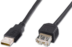 Fotoja e Kabllo USB-A PremiumCord, 1 m, e zezë
