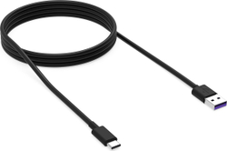 Fotoja e Kabllo USB Krux, USB-A - USB-C, 1.2 m, e zezë
