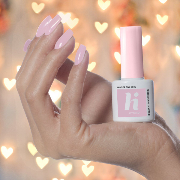 Fotoja e Llak hibrid për thonjë Hi Hybrid, 229 Tender Pink, 5 ml