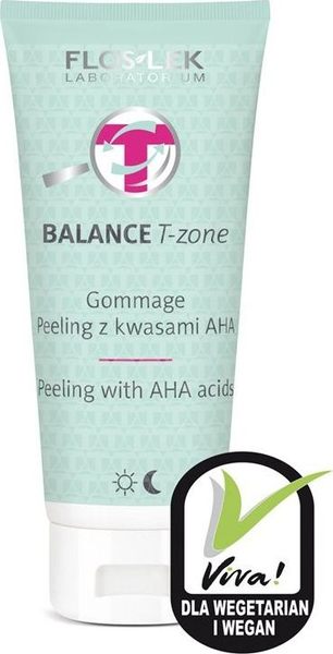 Fotoja e Skrub për fytyrë FLOSLEK Balance T-Zone Gommage, 125 ml