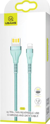 Fotoja e Kabllo Usams, USB-A - Lightning (63781-uniw), 1.2 m, e kaltër