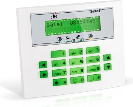 Fotoja e Kontroller për sisteme alarmi Satel INT-KLCDS-GR, LCD, ndriçim i gjelbër, i bardhë