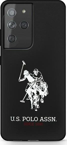 Fotoja e Mbështjellëse US POLO (USHCS21LSLHRBK) për Galaxy S21 Ultra, e zezë