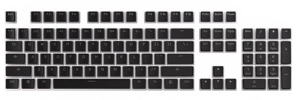 Fotoja e Taste Endorfy KC104, 104 copë, PBT, të zeza