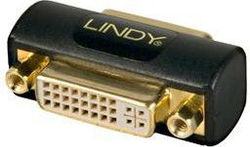 Fotoja e Adapter AV Lindy 41233, DVI-I në DVI-I, i zi