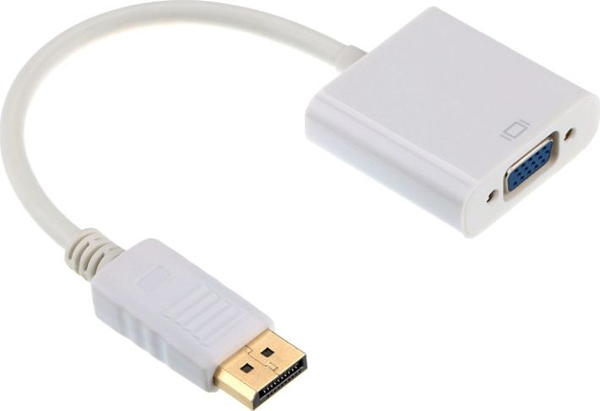 Fotoja e Kabllo Displayport-D-sub Gembird, e bardhë