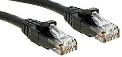 Fotoja e Kabllo rrjeti Lindy, 2 x RJ45, 3 m, e zezë