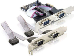 Fotoja e Kontrollues Delock PCIe x1 - 4x RS-232 DB9 (89178)