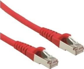 Fotoja e Kabllo Roline Patchcble (21.15.2811), RJ- 45, SFTP, CAT 6a, 1m, e kuqe