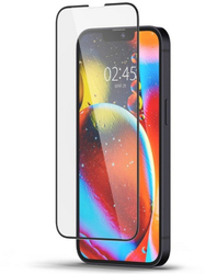 Fotoja e Xham mbrojtës Spigen tR Slim HD për Apple iPhone 13 mini, me kornizë të zezë