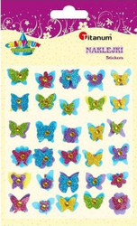 Fotoja e Ngjitëse letre Titanium 3D butterflies mix, shumëngjyrëshe