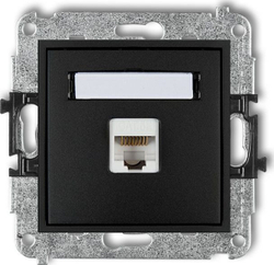 Fotoja e Prizë për kompjuter Karlik MINI 1xRJ45 cat. 5e 8-pin, e zezë