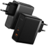 Fotoja e Karikues Baseus GaN5 Pro, USB-C, USB-A, 100W, i zi, Picture 2