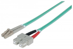 Fotoja e Kabllo rrjeti fiber optike Intellinet 751094, LC në SC, OM3 multimode, 5 m
