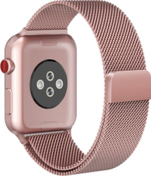 Fotoja e Rrip ore Tech-Protect Milesband për Apple Watch (42 / 44 / 45 / 49 mm), rozë e artë
