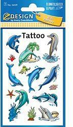 Fotoja e Tatuazhe ngjitëse për fëmijë Avery Zweckform Dolphins (106705), shumëngjyrëshe