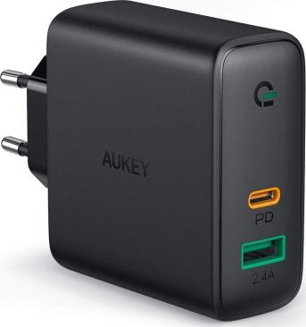Fotoja e Karikues Aukey PA-D3, 5.4 A, i zi