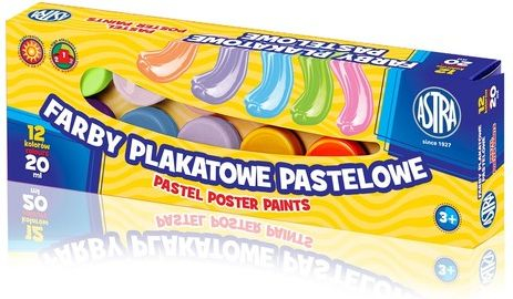 Fotoja e Bojëra pasteli Astra, 12 ngjyra x 20 ml