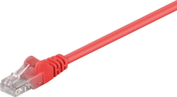 Fotoja e Kabllo rrjeti Goobay 68349, cat. 5e, RJ-45, U/UTP, e kuqe