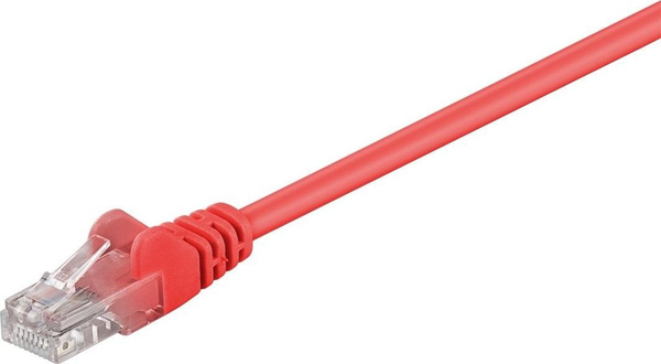 Fotoja e Kabllo rrjeti Goobay 68349, cat. 5e, RJ-45, U/UTP, e kuqe