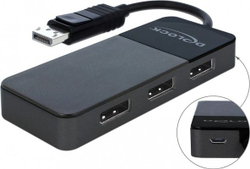 Fotoja e Splitter Displayport DeLock, i zi