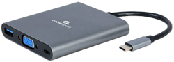 Fotoja e Përshtatës 6në1 Gembird CABLEXPERT USB 3.1 Gen1, HDMI 4K@30Hz, VGA, USB-C PD, jack, SD