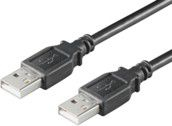 Fotoja e Kabllo MicroConnect, USB-A	në USB-A, 0.5 m, e zezë