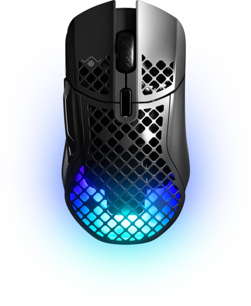 Fotoja e Maus SteelSeries Aerox 5 Wireless, i zi