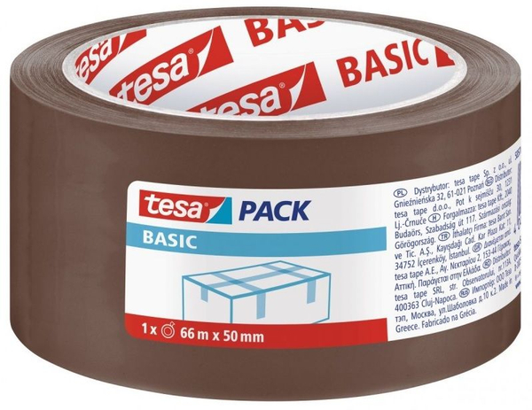 Fotoja e Shirit paketimi Tesa Basic H5857100, 66 x 50 mm, i kaftë