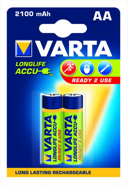 Fotoja e Bateri Varta LongLife AA/R6, 2100mAh, 2 copë