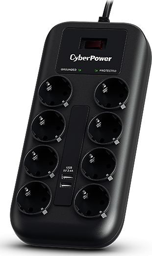 Fotoja e Kabllo mbrojtëse nga rryma CyberPower, 1.8m, e zezë