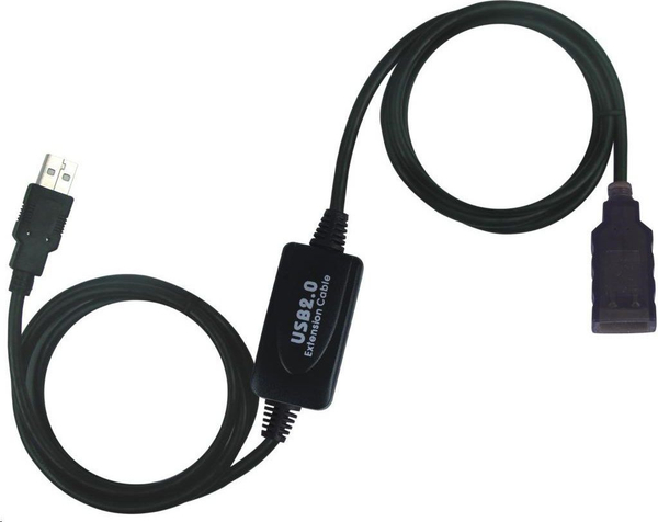 Fotoja e Kabllo PremiumCord USB-A - USB-A, 10m, e zezë