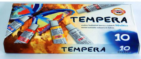 Fotoja e Tempera Koh-I-Noor, 10 ngjyra, 16 ml