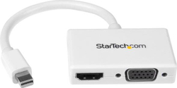 Fotoja e Përshtatës AV StarTech DisplayPort Mini - HDMI - D-Sub (VGA), i bardhë