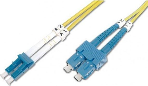 Fotoja e Kabllo rrjeti me fibër optike Intellinet Network Solutions LC-SC Duplex, 3m