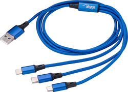 Fotoja e Kabllo USB Akyga, 1.2 m, e kaltër