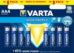 Fotoja e Bateri Varta High Energy, AAA / R03, 8 copë