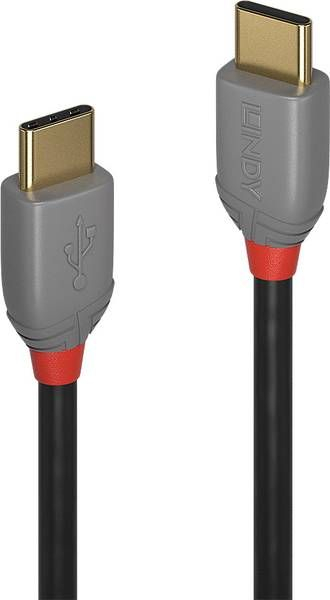 Fotoja e Kabllo Lindy USB - C, 2m, e hirtë