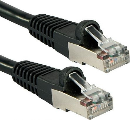 Fotoja e Kabllo rrjeti Lindy, 2 x RJ-45, 10 m, e zezë