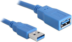 Fotoja e Kabllo Delock USB-A - USB-A, 5m, USB 3.0, e kaltër