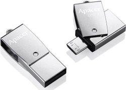 Fotoja e Disk Pendrive Apacer AH750, 64GB, i hirtë