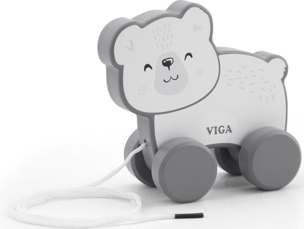 Fotoja e Lodër prej druri Viga PolarB Teddy Bear për fëmijë, e kaftë